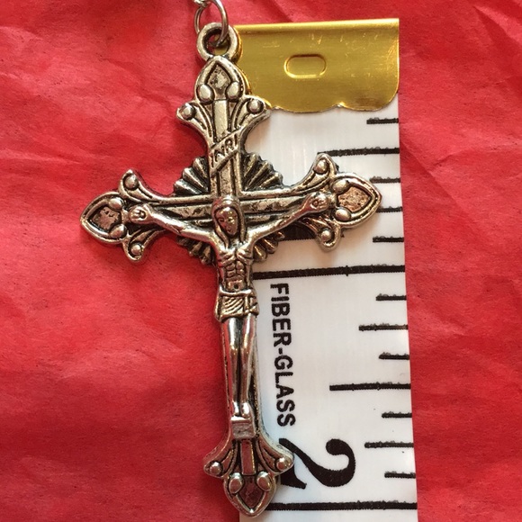 NWOT Double Capped Pearl Bead Rosary - Picture 5 of 8